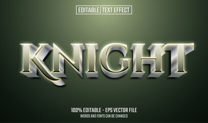 Canvas Print - knight editable text effect