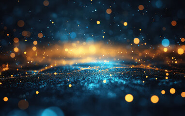 Wall Mural - A blue and orange background with a lot of small dots