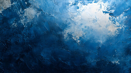 Poster - Blue grunge abstract background with a messy feel.