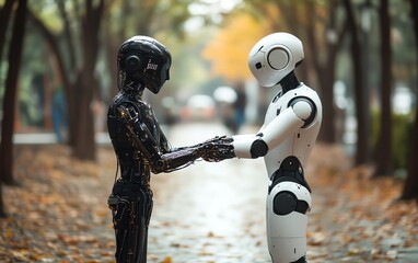 Poster - AI artificial intelligence tools to improve work efficiency and data analysis, utilizing AI chatbots to optimize workflows and solve workplace problems