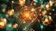 © Popelniushka - Innovative Atomic Framework. Visualizing Nuclear Fusion Success in Modern Physics Research and Conceptual Ideas