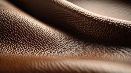 Poster - The leather is brown and has a texture that looks like it's made of wood grain. The color of the year Mocha Mousse
