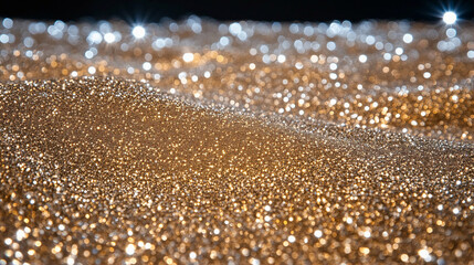 Poster - Glitter sparkling background with gold glitter shine and shimmer effect perfect for creative projects