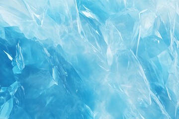 Poster - Vibrant ice textures showcasing blue and transparent shades in a cool setting