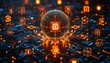 © Itsaree  - Digital globe surrounded by cybersecurity and blockchain symbols, glowing lines and encryption icons, representing internet security in a dark conceptual graphic style