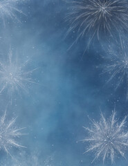 Wall Mural - fireworks on the sky - abstract light blue background - Generative AI