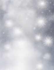 Wall Mural - abstract christmas background - abstract light silver background - generative ai