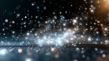 Poster - Sparkles with light effects and a beautiful sparkle background for creative designs and visuals