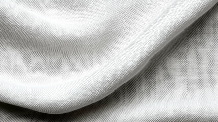 Poster - Fabric texture close up with smooth folds and soft draping