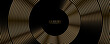© Arroyan Art - 3D golden luxury abstract background overlap layer on dark space with circles lines decoration. Modern graphic design element stripes style concept for web banner, flyer, card, or brochure cover