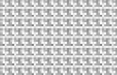 Aufkleber - abstract halftone dotted pattern. dotted texture with fading effect. black and white circle shade wa