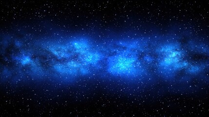 Wall Mural - Stunning Cosmic Background with Bright Stars and Blue Nebula Effects