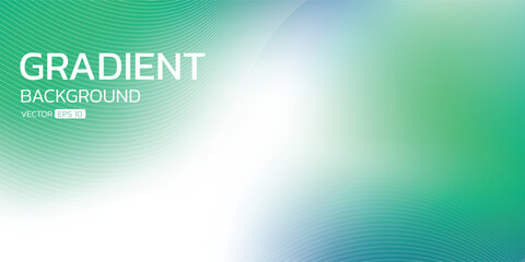 Elegant green and blue gradient background with soft flowing lines. A smooth and abstract digital design ideal for presentations, templates, banner or poster.
