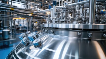 Poster - Modern Industrial Equipment in a High-Tech Manufacturing Facility