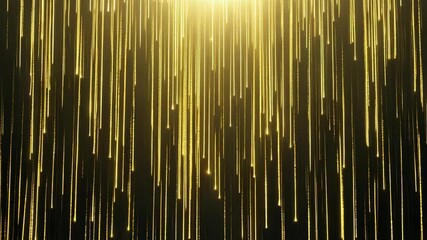 Poster - captivating golden light display illuminating a dark space at an evening event