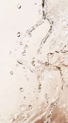 Aufkleber - Splashing water droplets creating a dynamic liquid sculpture