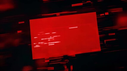 Aufkleber - Dynamic red abstract visuals with vivid lines and shapes for digital art creation and inspiration