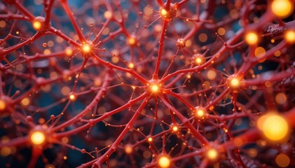 Poster - abstract neural network connections