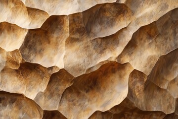 Poster - Texture of a rough 3D rock surface with intricate patterns and natural shades of brown and beige