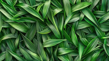 Poster - vibrant, healthy grass texture with individual blades visible 