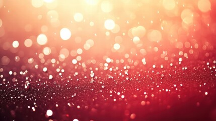 Wall Mural - Abstract background with shimmering bokeh and lights in warm tones.