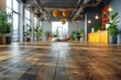 © Rayhanbp - A large room with wooden floors and a lot of plants