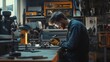 © arisa - skilled machinist working in industrial workshop