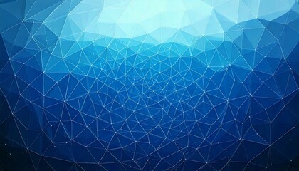 Canvas Print - pattern background low poly texture blue