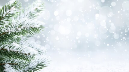 Aufkleber - Create a Festive Atmosphere With a Frosted Bokeh Winter Wonderland Background