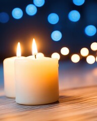 Aufkleber - Glimmers of Light Shine Softly in a Tranquil Setting Filled With Warmth and Peace