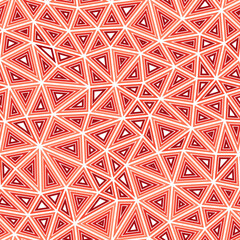Poster - Geometric background. Medium triangles size. Multiple repeated inner triangles. Single color tone style. Repeatable pattern. Awesome vector tiles. Seamless vector illustration.