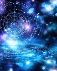 Poster - Cosmic Energy Radiates as Stars Align in an Enchanting Celestial Dance of Daily Horoscope Insights
