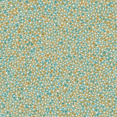 Poster - Triangles background. Rounded solid shapes in frames. Tiny triangles size. Multicolored style. Repeatable pattern. Beautiful vector tiles. Seamless vector illustration.