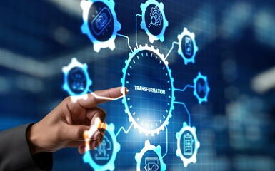 transformation and digitalization technology and business concept