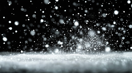 Poster - Water spray creating a mesmerizing splash effect with droplets against a dark background