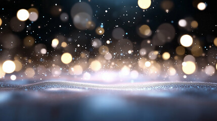 Poster - Bokeh lights creating a magical atmosphere with soft glowing orbs and shimmering background for stunning visuals