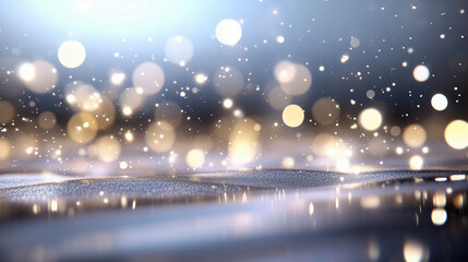 Poster - Bokeh lights sparkling background creating a dreamy atmosphere with soft glow and abstract patterns
