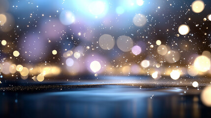 Poster - Bokeh lights background with shimmering bokeh effects in soft focus creating an ethereal atmosphere