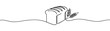 © Vasyl Yurlov - Freshly baked bread Continuous one line drawing