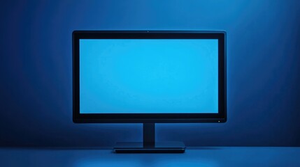 Poster - A detailed shot of a sleek desktop monitor with its display turned off