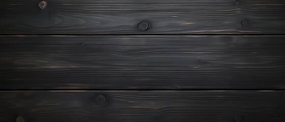 Wall Mural - Black wooden surface with a grainy texture. The wood is dark and has a rough feel to it