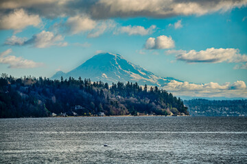 Wall Mural - Water And Mountain