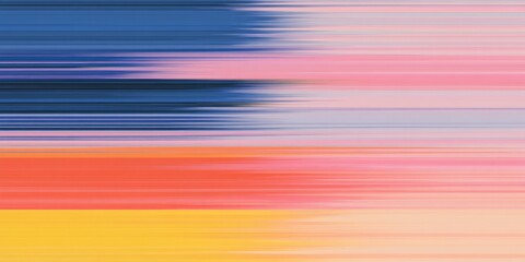 Poster - Vibrant glitch texture showcasing clean shadows and contrasting colors in a trendy, stylish design