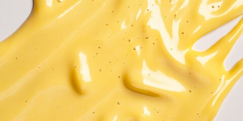 Aufkleber - Melted cheese texture showcasing smooth, creamy consistency and rich taste ideal for culinary applications