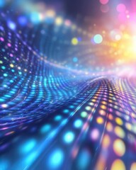 Poster - Innovative Quantum Computing Chip Illuminating the Future of Technology and Information Processing