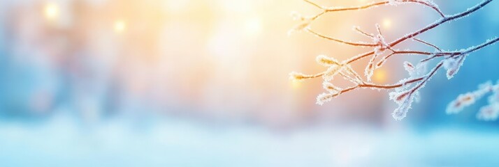 Poster - Winter's Whisper on the Shortest Day Filled With Frost and Light