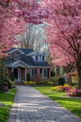 Poster - Colorful tulip and flower garden in full bloom during springtime