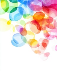 Poster - Colorful Abstract Shapes Blend Together in a Vibrant Display of Creativity and Energy