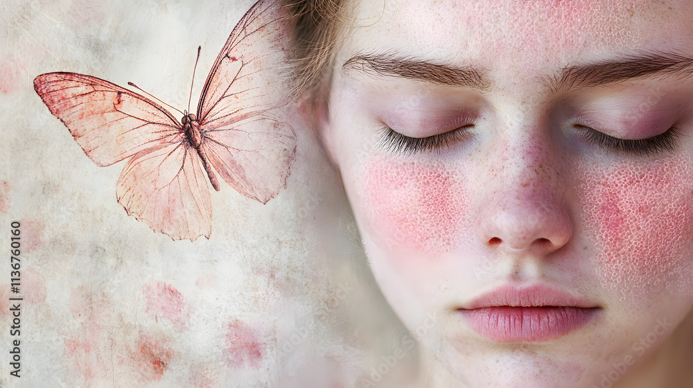 Artistic Representation of Systemic Lupus Erythematosus Featuring a ...