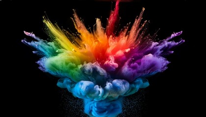 Wall Mural - colorful background with smoke